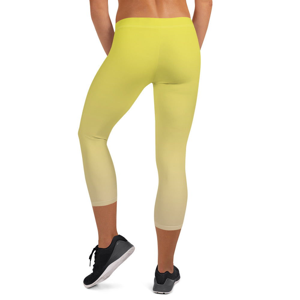 Sunrise Symphony FLAKOUT Sport Women's Capri Leggings - FLAKOUT