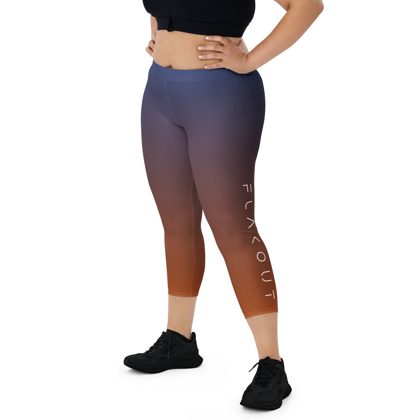 Ocean Bonfire Women's Capri Leggings - FLAKOUT