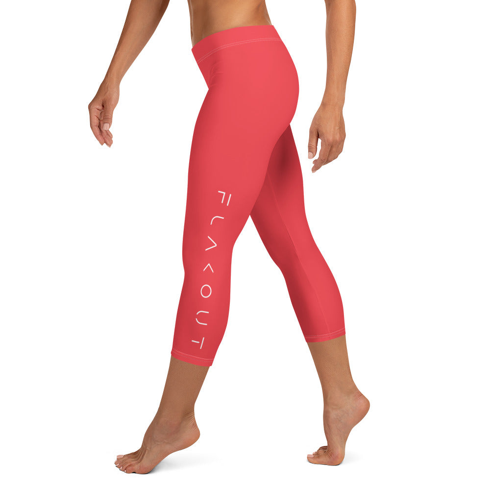 Scarlet Bomb Women's Capri Leggings - FLAKOUT