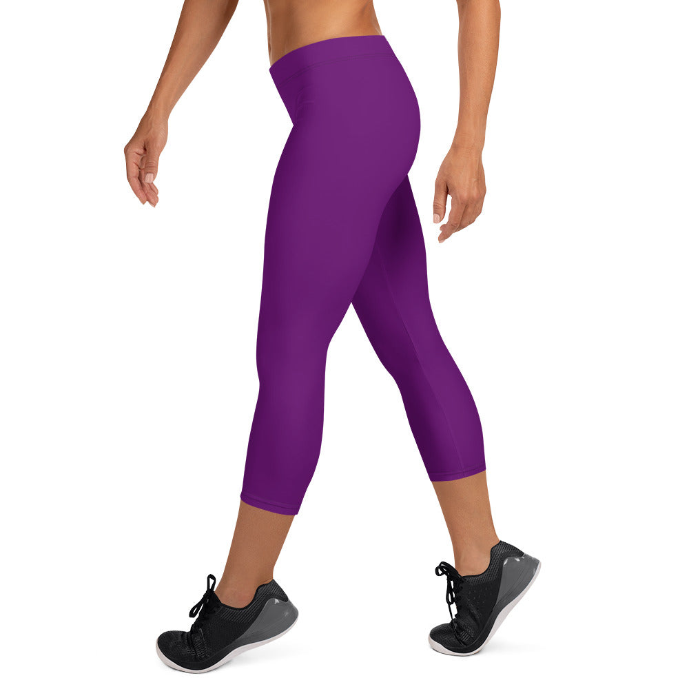 Grape Royale FLAKOUT Sport Women's Capri Leggings - FLAKOUT