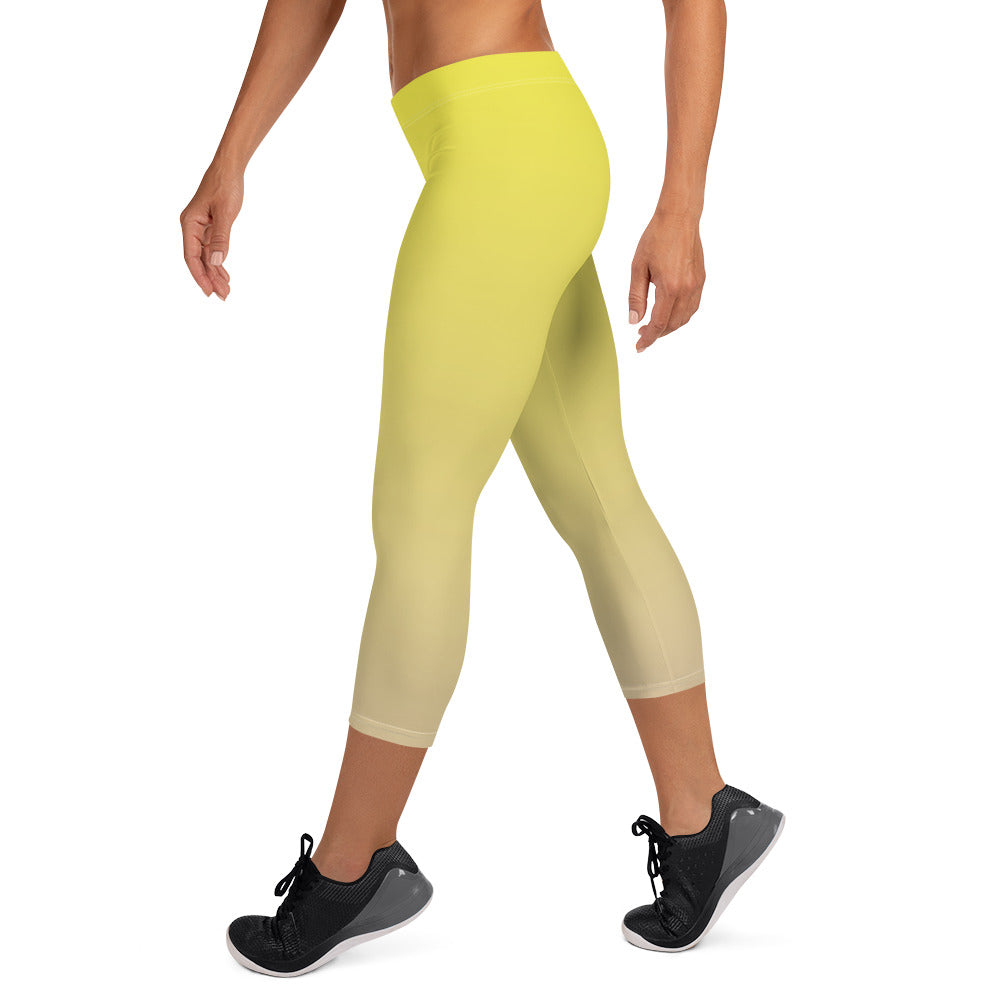 Sunrise Symphony FLAKOUT Sport Women's Capri Leggings - FLAKOUT