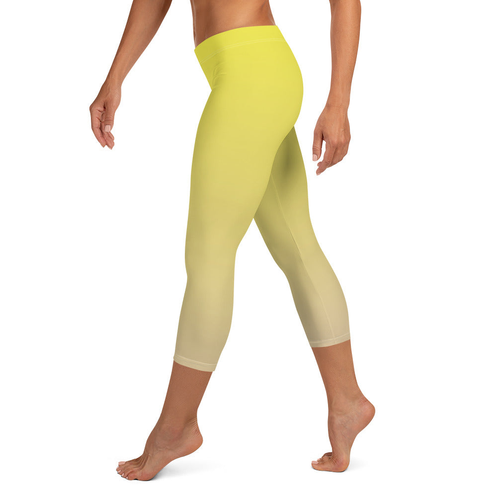 Sunrise Symphony FLAKOUT Sport Women's Capri Leggings - FLAKOUT