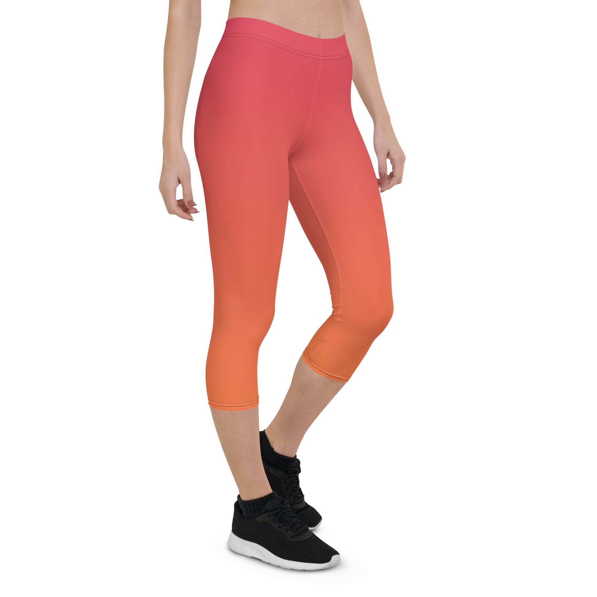 Melted Sunset Women's Capri Leggings - FLAKOUT