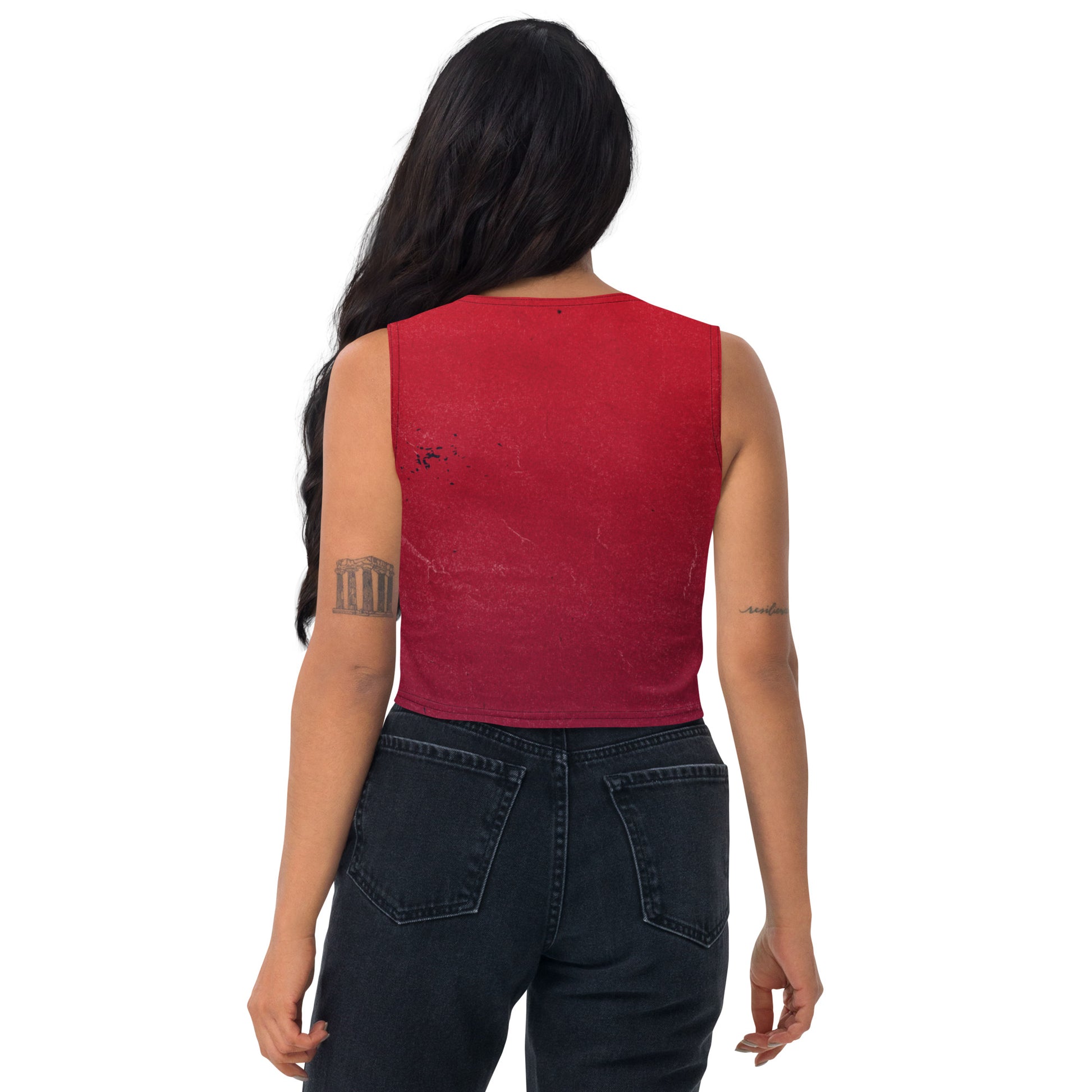 Crop Top Red Black Crush - FLAKOUT