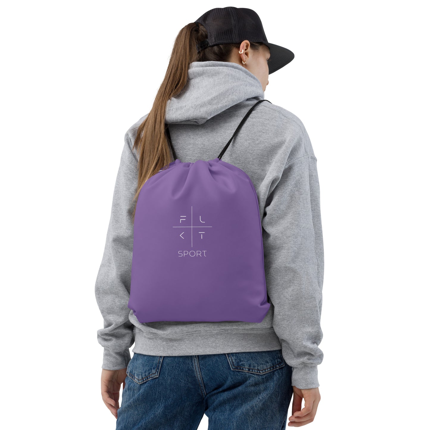 FLAKOUT Sport Unisex Drawstring Bag - Purple - FLAKOUT