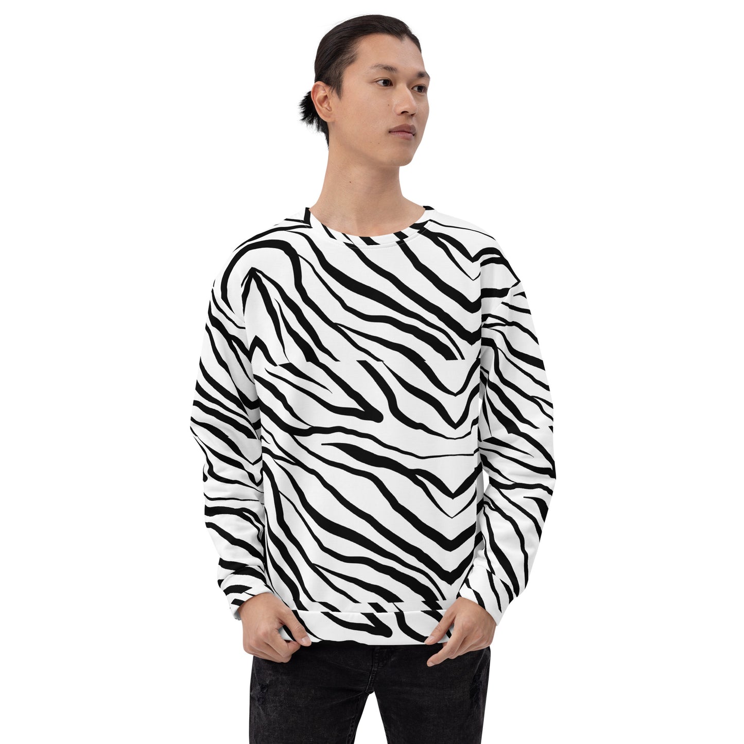 Striped Zebra Vibrance Sweatshirt - FLAKOUT