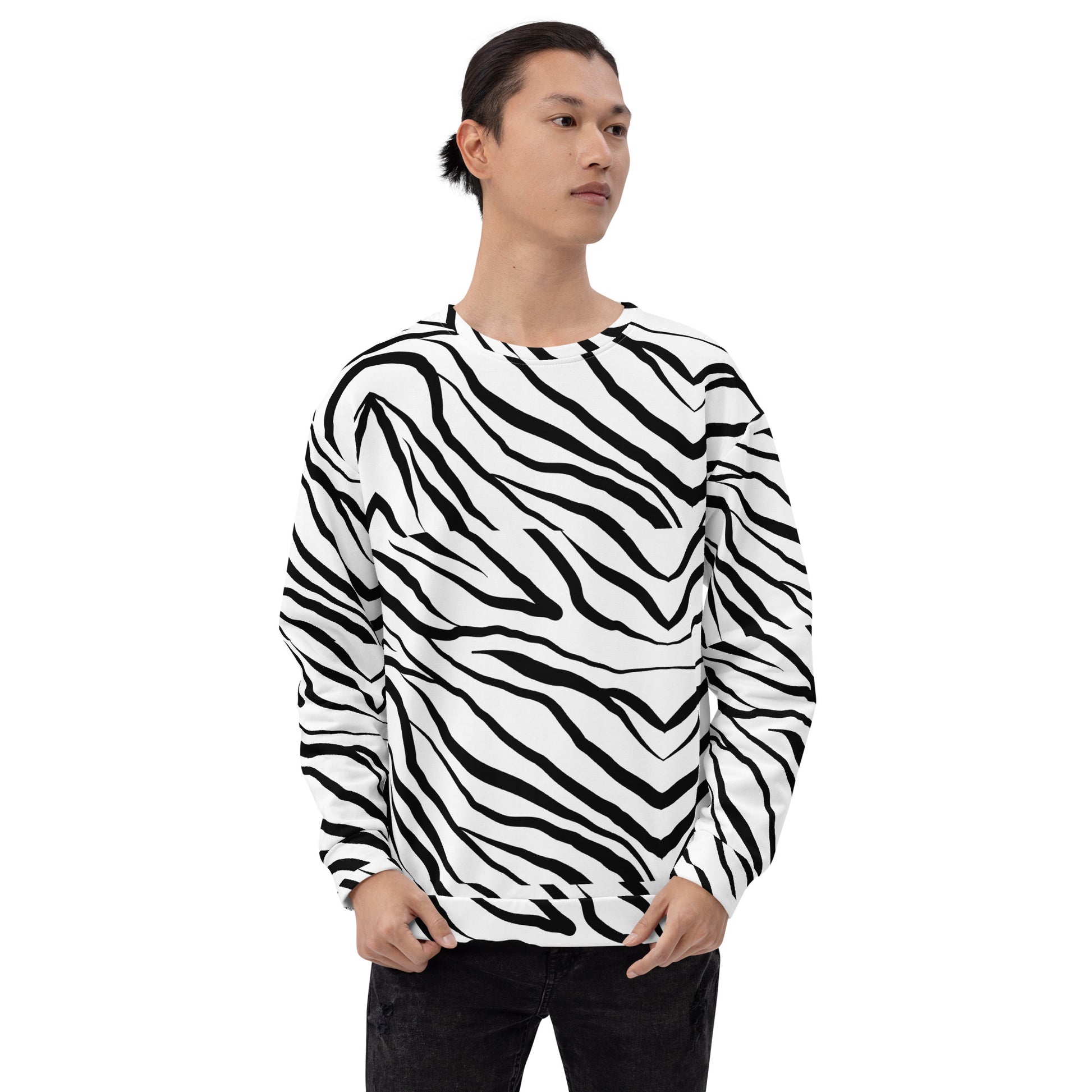 Striped Zebra Vibrance Sweatshirt - FLAKOUT