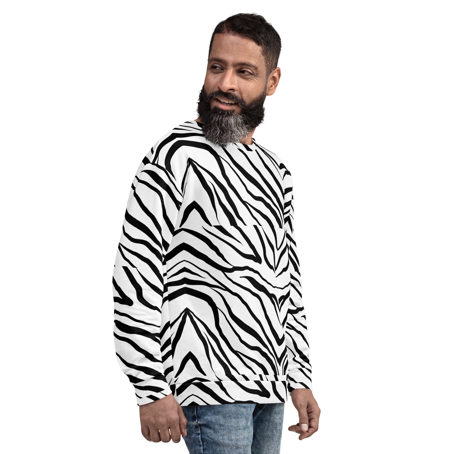 Striped Zebra Vibrance Sweatshirt - FLAKOUT