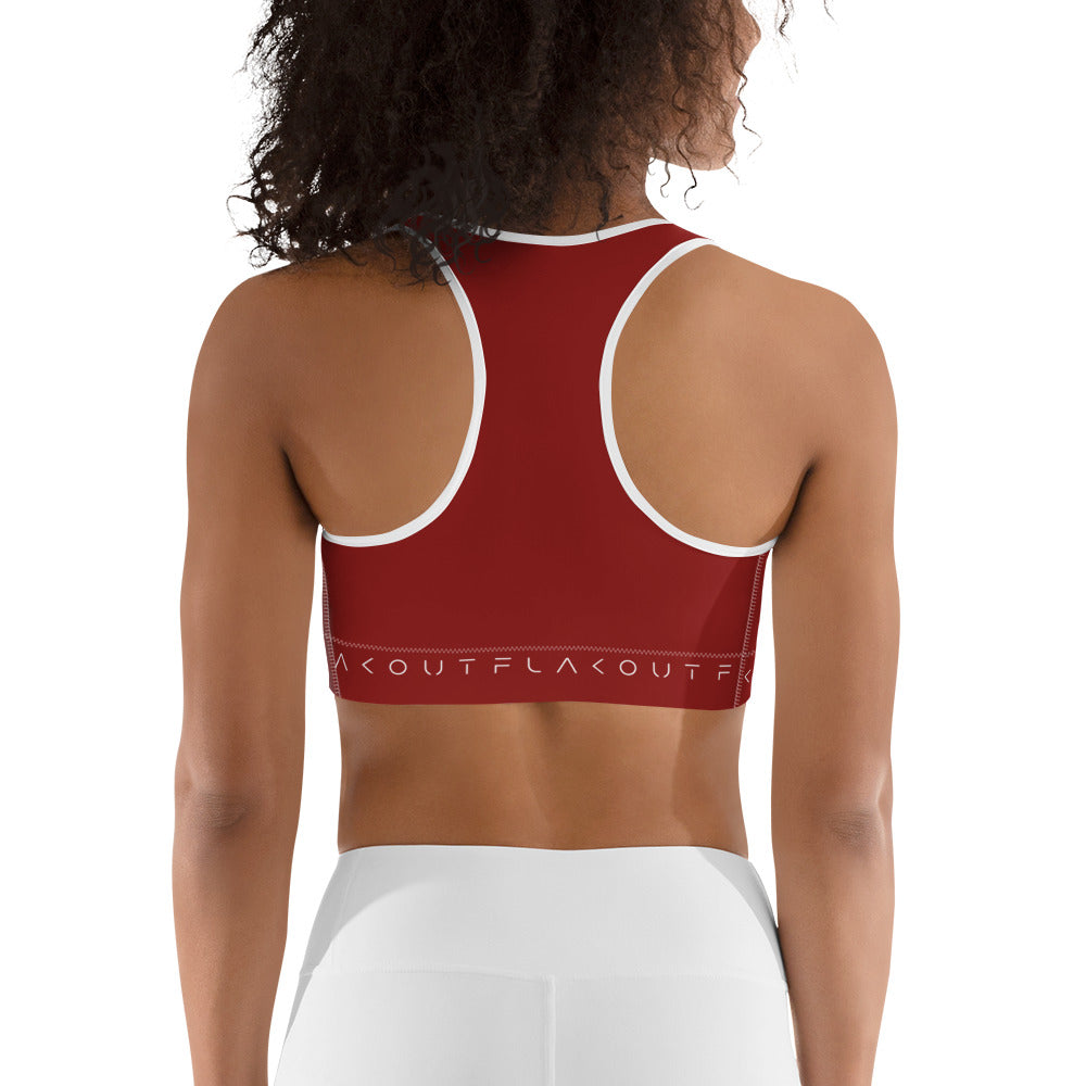 Cherry Inferno Women's Sports Performance Bra - FLAKOUT