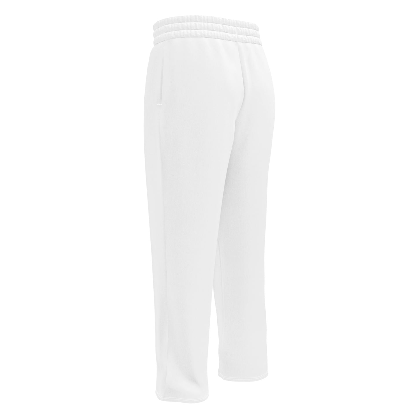 Unisex Wide-leg Recycled Joggers - White - FLAKOUT