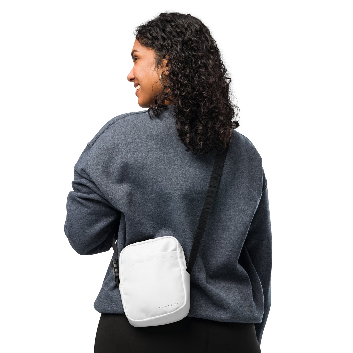 Unisex Water-resistant Crossbody Bag - White - FLAKOUT