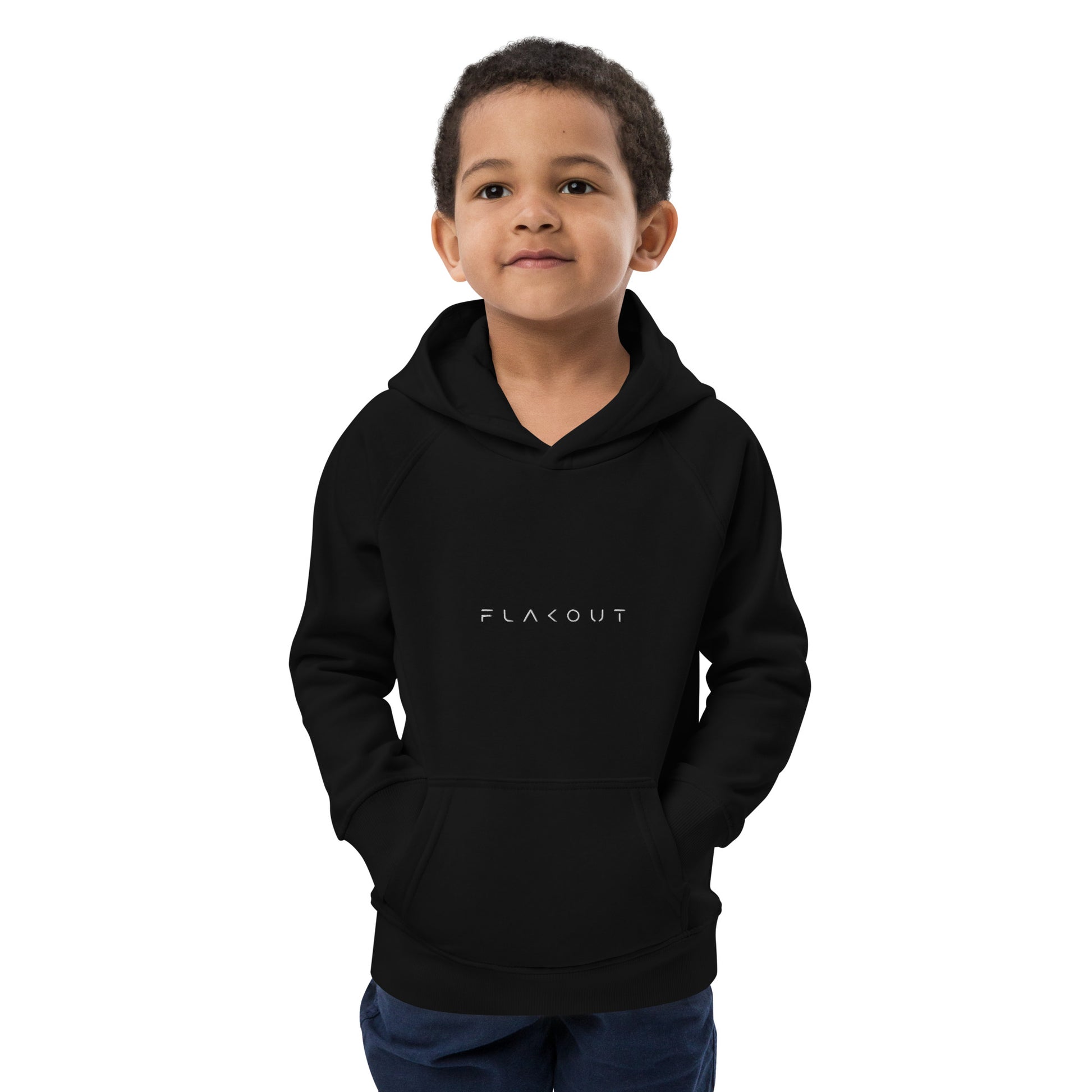 FLAKOUT Logo Embroidered Kid's Recycled Hoodie - FLAKOUT