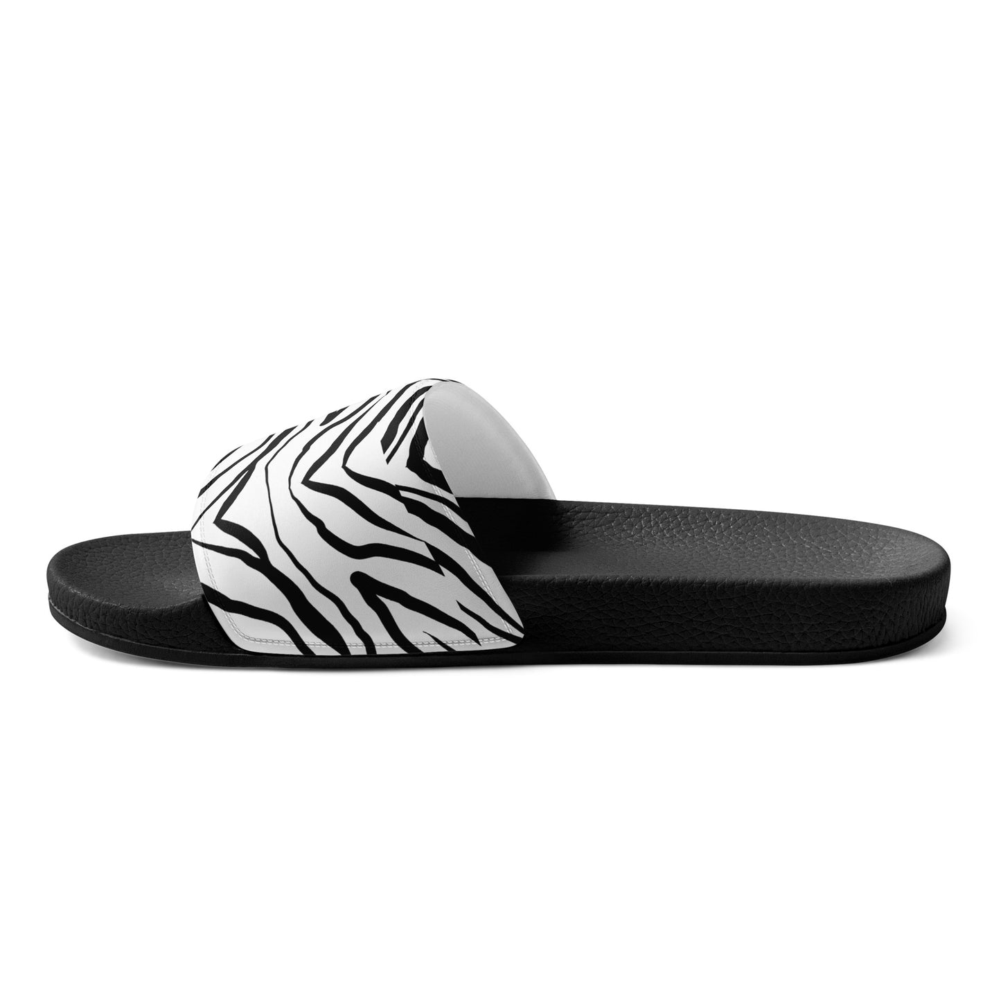 Striped Zebra Vibrance Men’s Slides - FLAKOUT