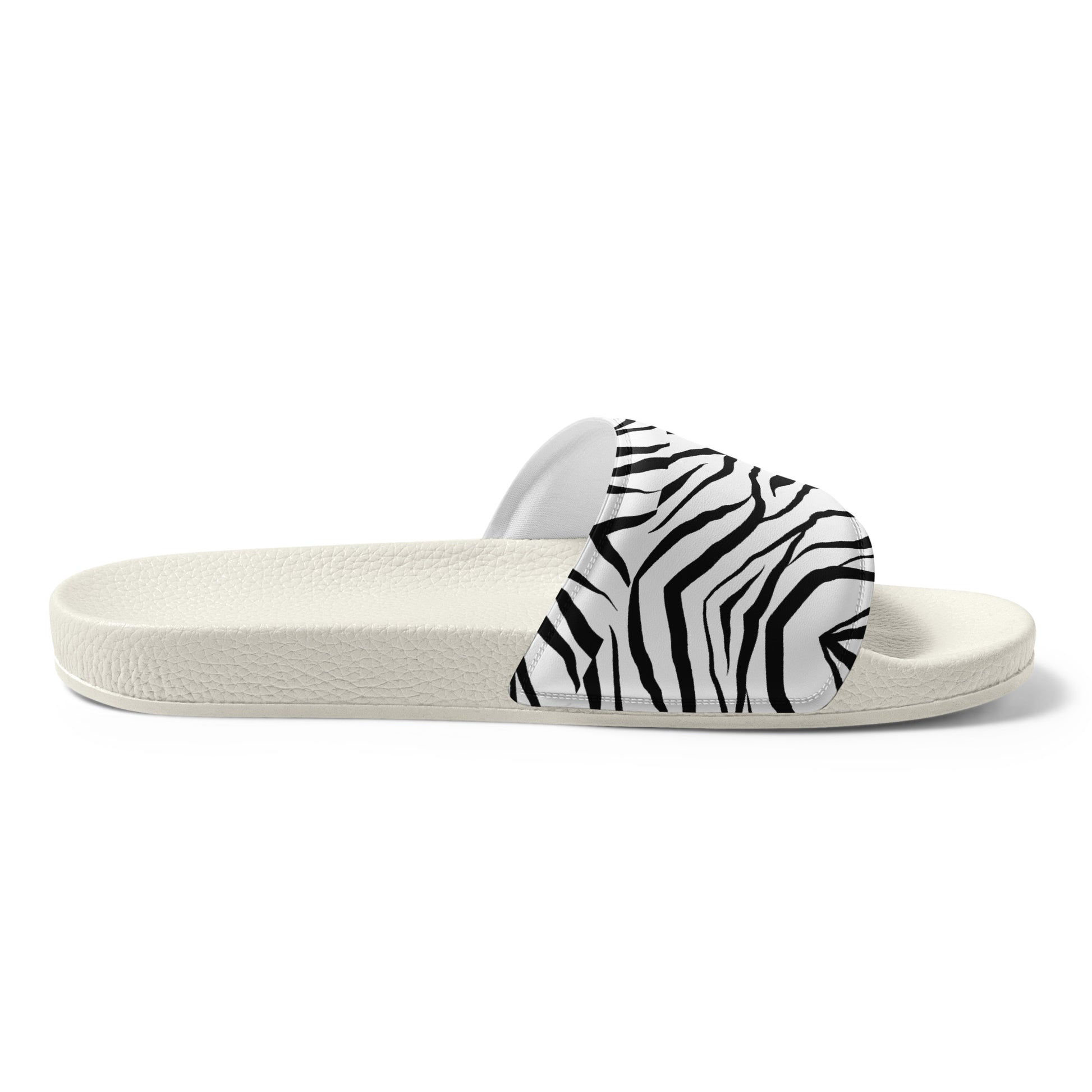 Striped Zebra Vibrance Men’s Slides - FLAKOUT