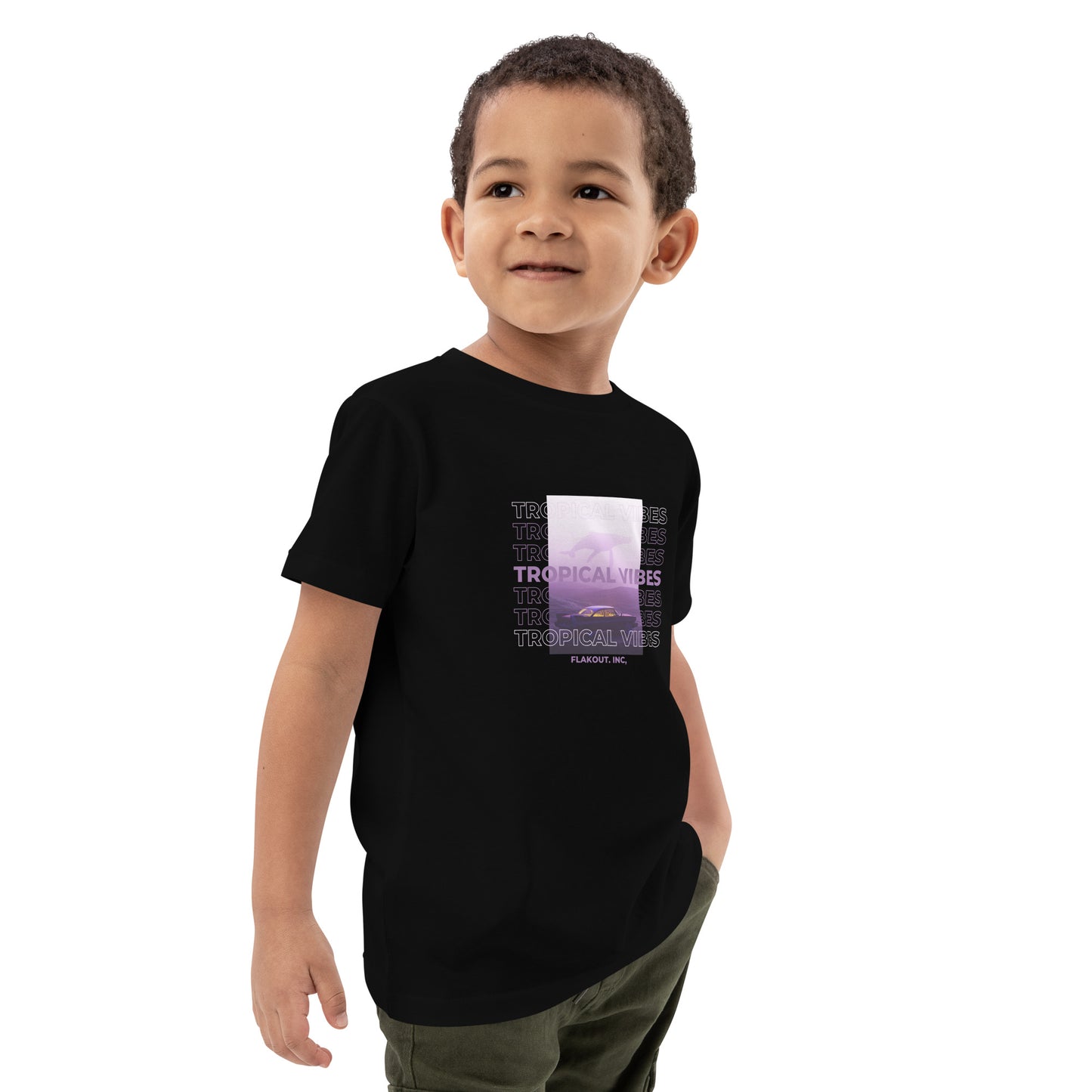 Tropical Vibes Odyssey Kid's T-shirt - FLAKOUT