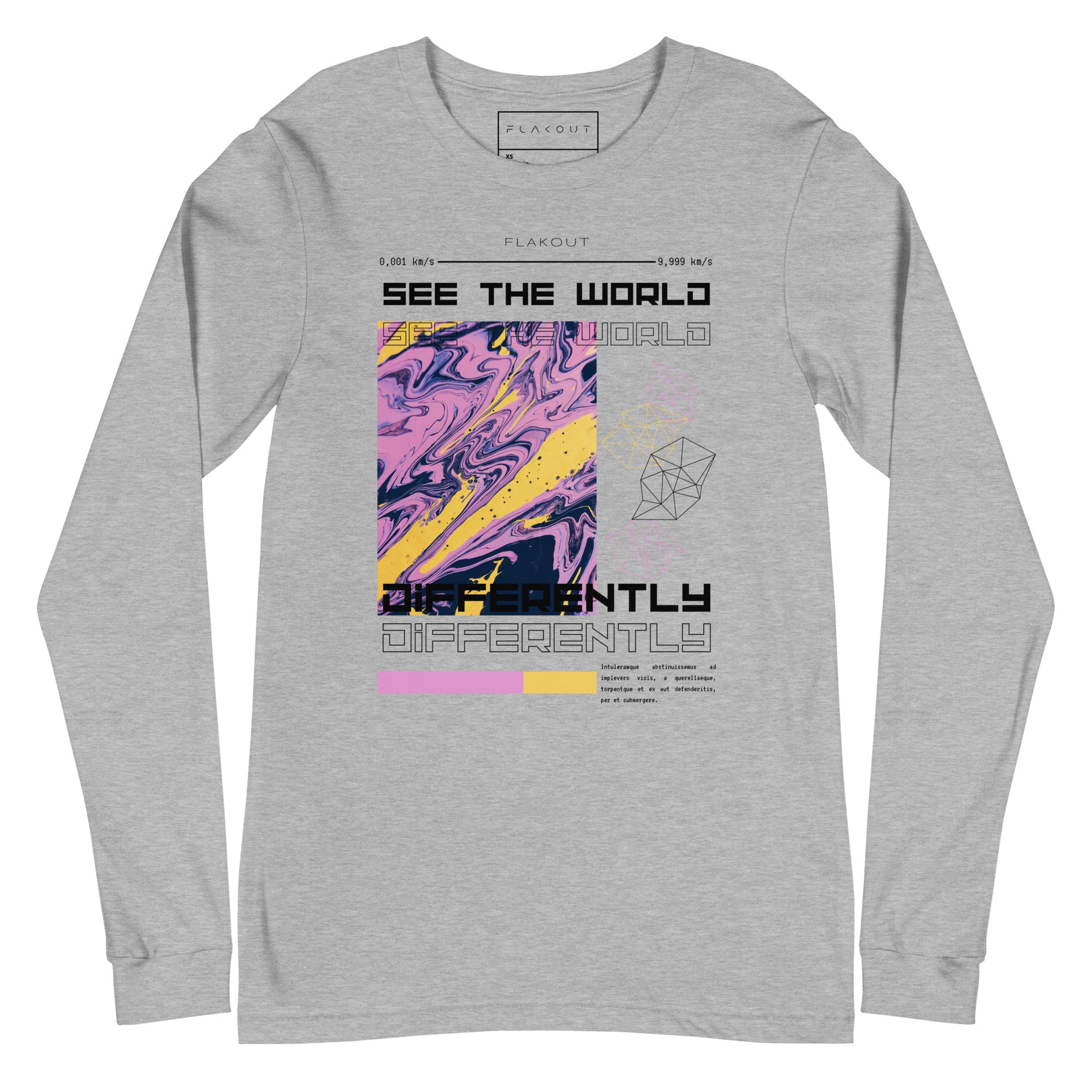 Divergent Horizon See The World Differently Long Sleeve Tee - FLAKOUT