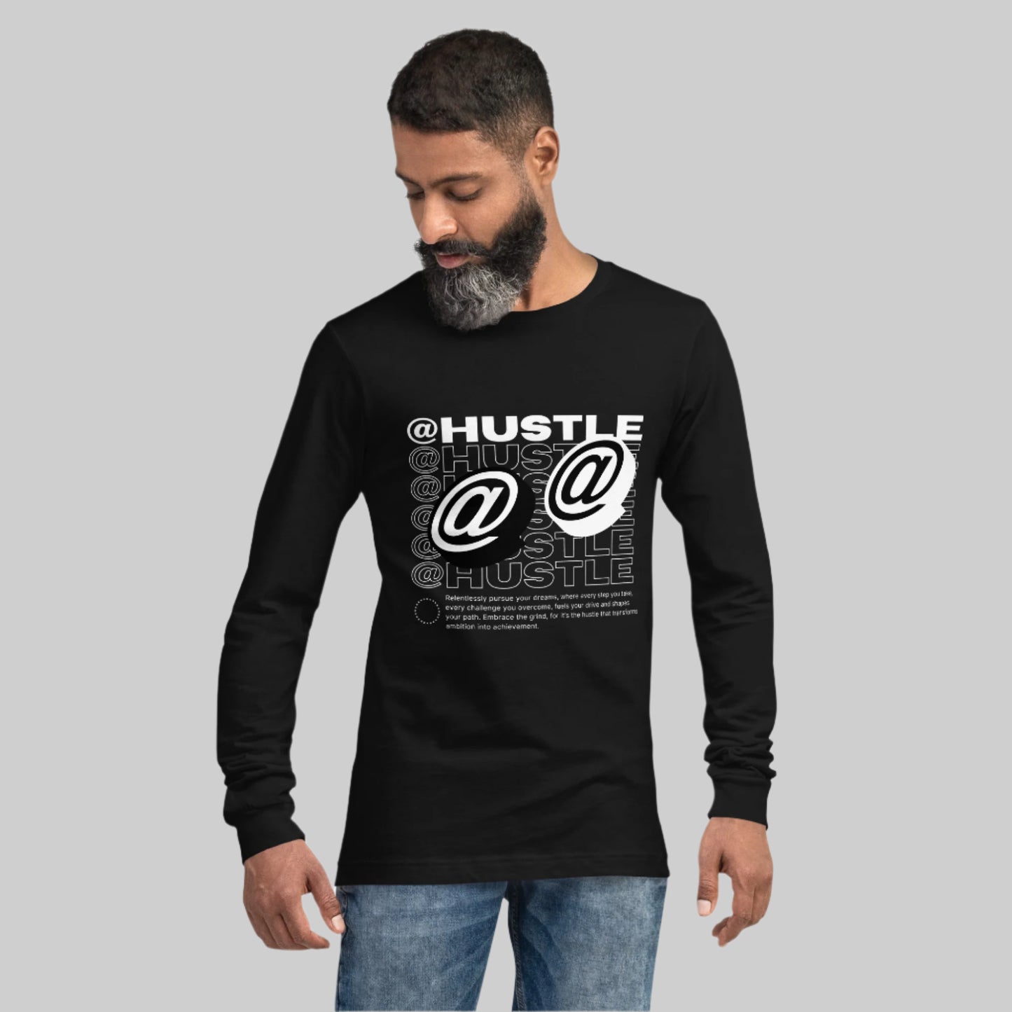 @Hustle Unisex Long Sleeve Shirt - FLAKOUT