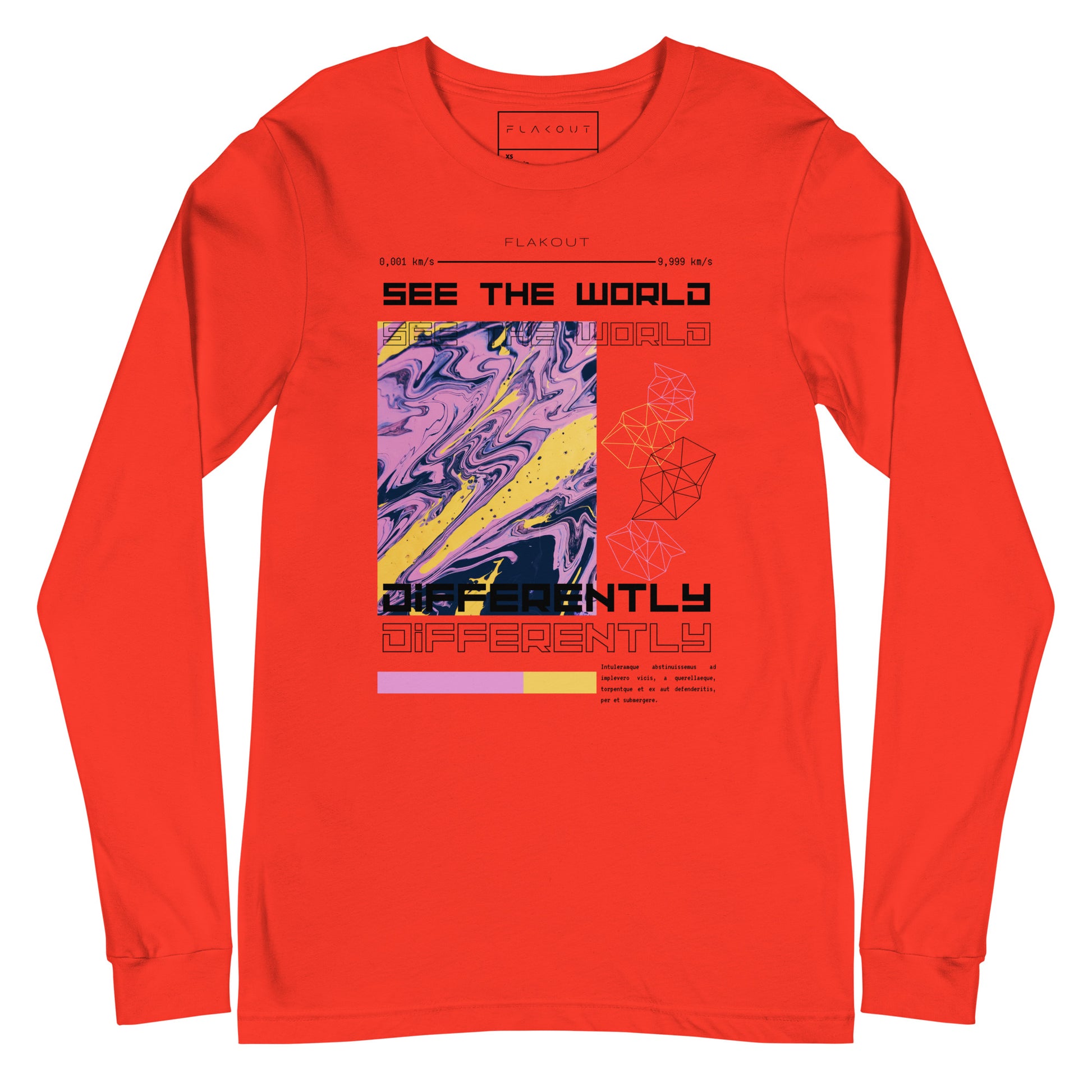 Divergent Horizon See The World Differently Long Sleeve Tee - FLAKOUT