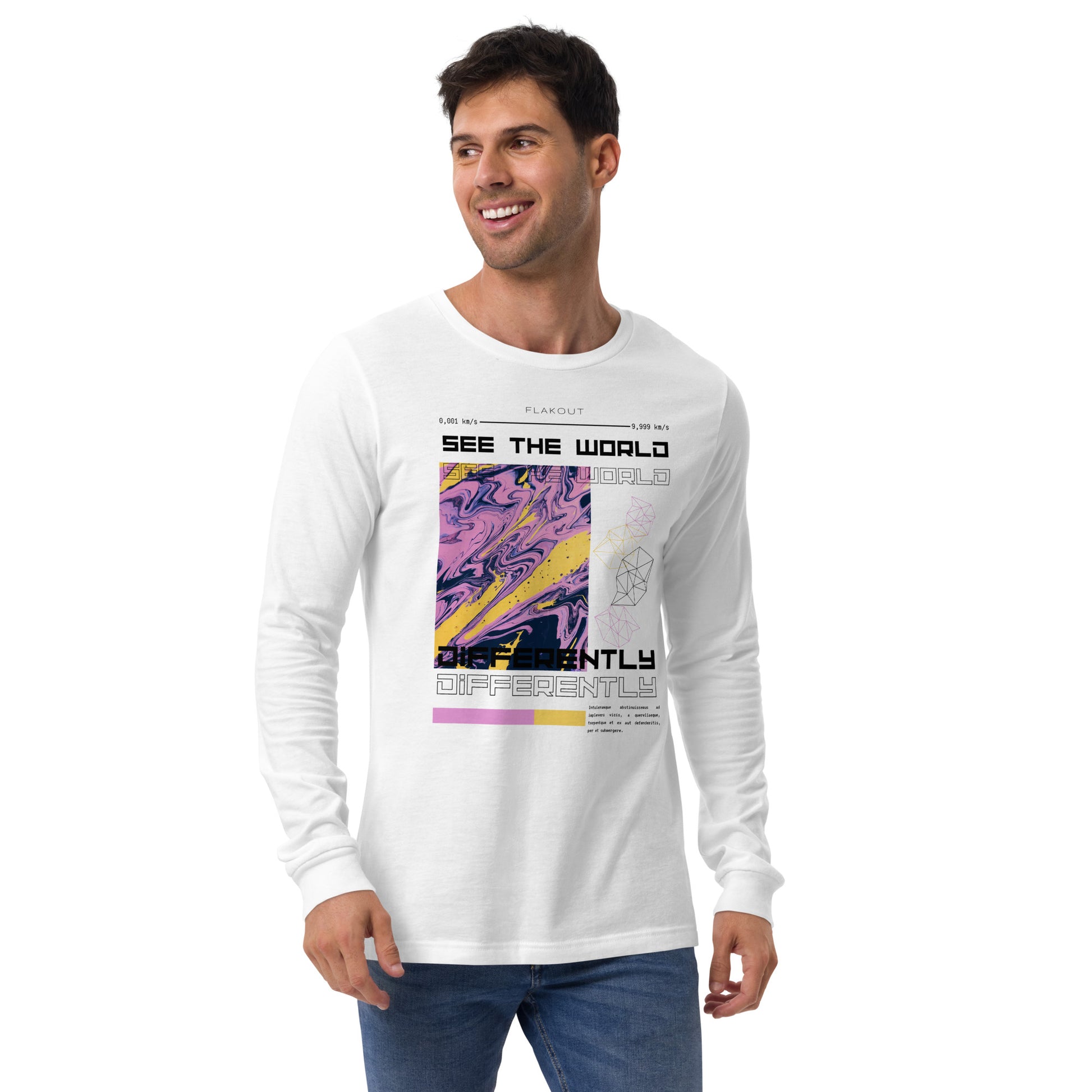 Divergent Horizon See The World Differently Long Sleeve Tee - FLAKOUT