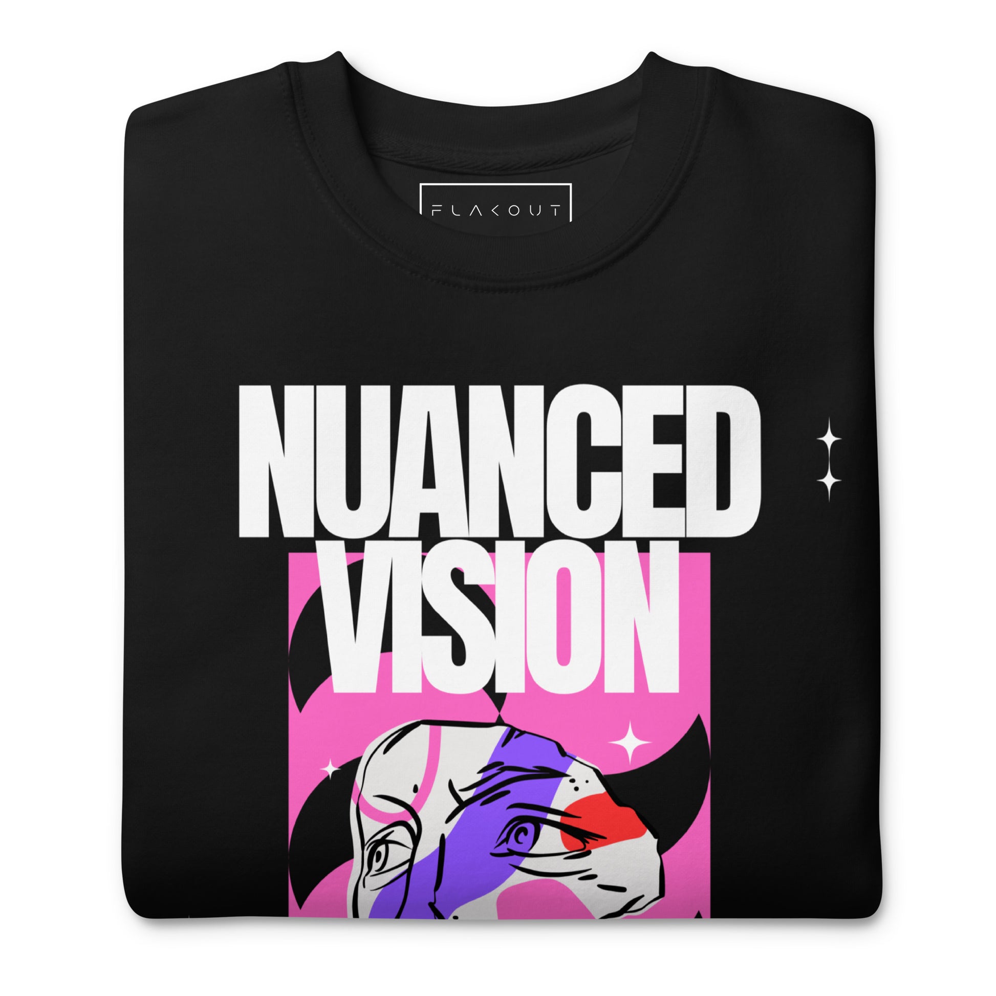 Nuanced Vision Unisex Fleece Sweatshirt - FLAKOUT