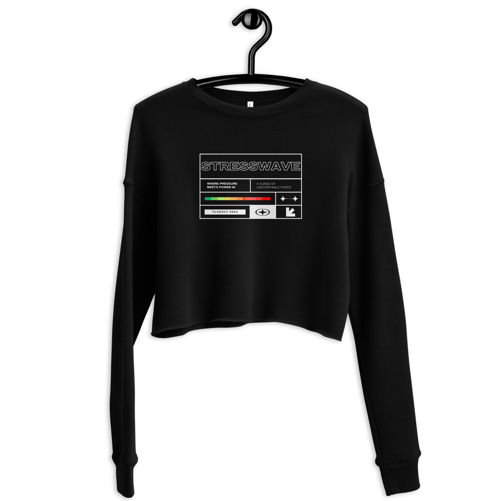 Stresswave Women's Crop Sweatshirt - FLAKOUT