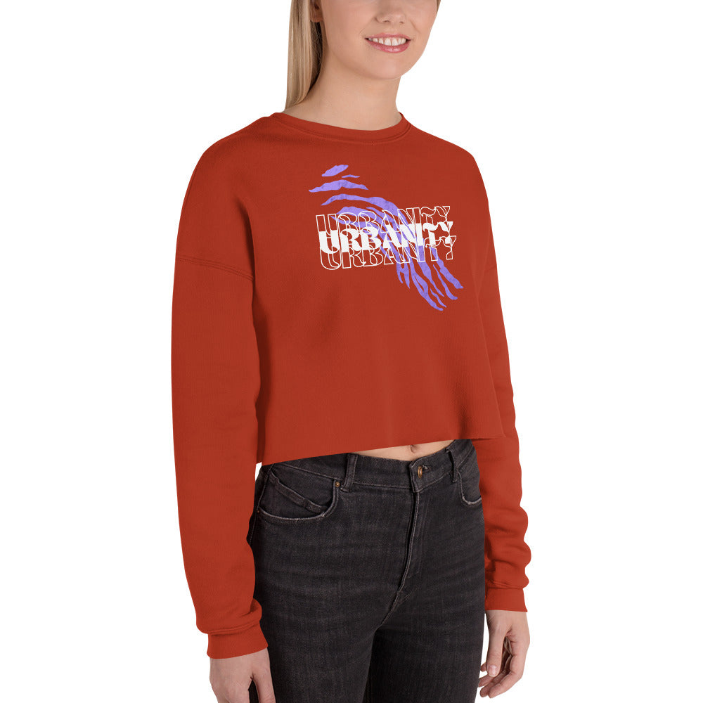 Streetwise Urbanity Women's Crop Sweatshirt - Brick - FLAKOUT