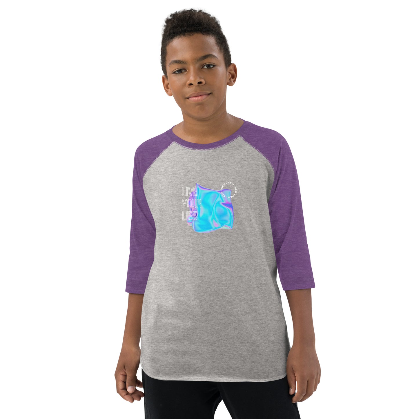 Vivid Existence Live Your Life Kid's Long Sleeve Shirt - FLAKOUT