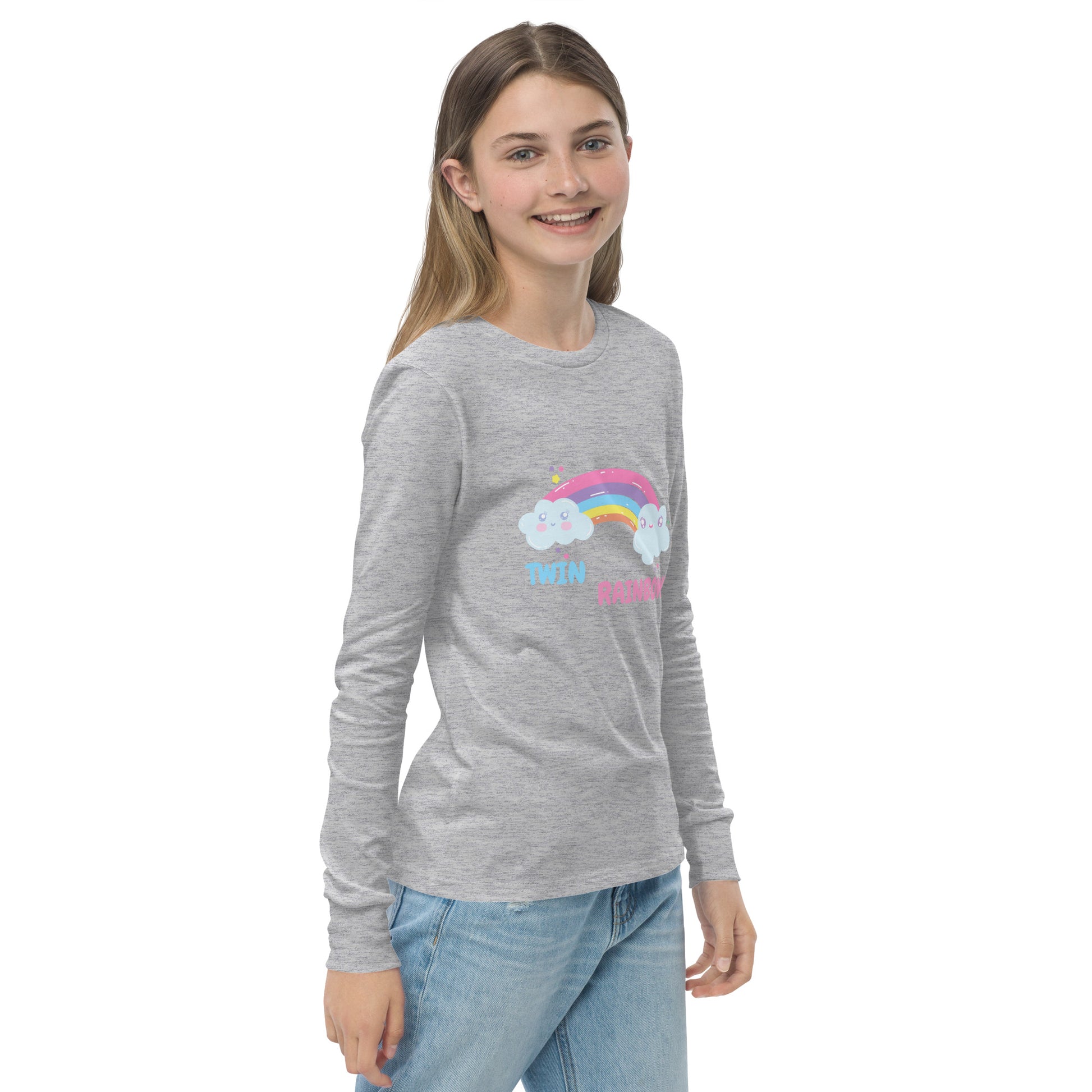 Twin Rainbows Girl's Long Sleeve Tee - FLAKOUT