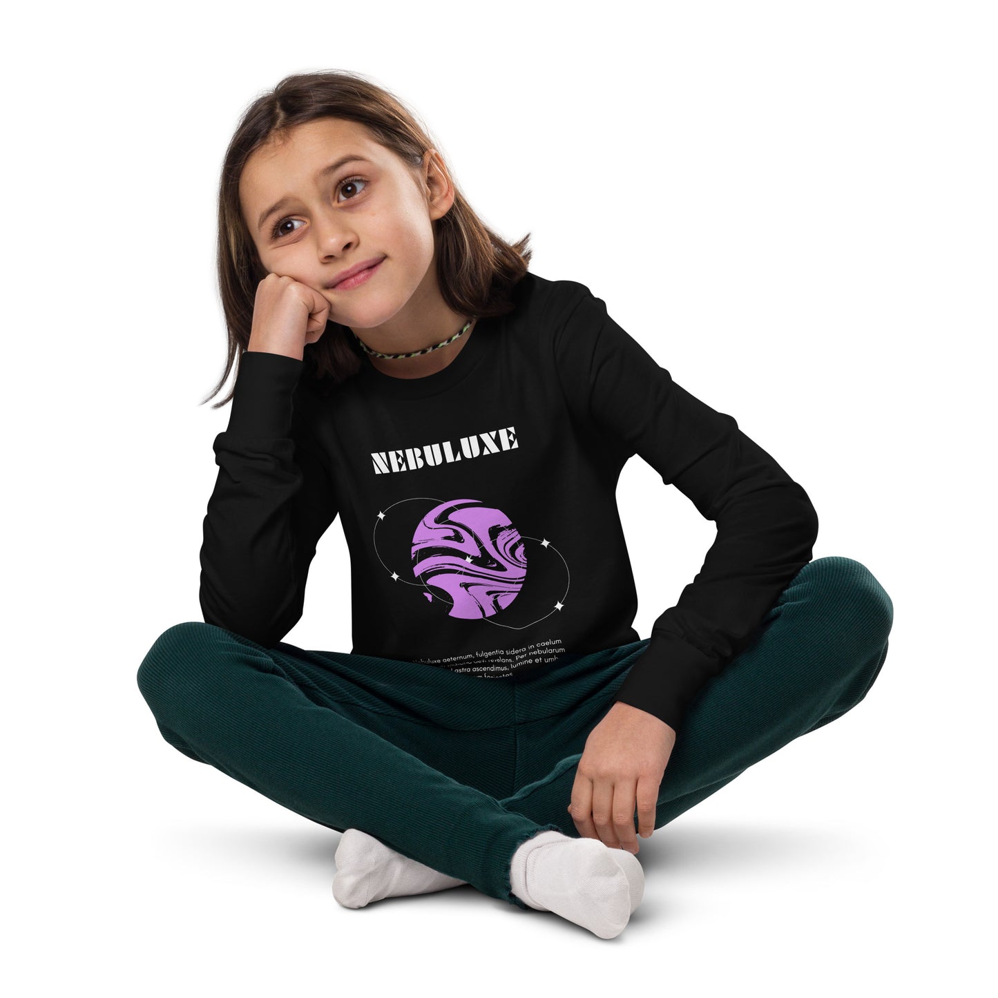 Nebuluxe Brilliance Kid's Long Sleeve Tee - FLAKOUT