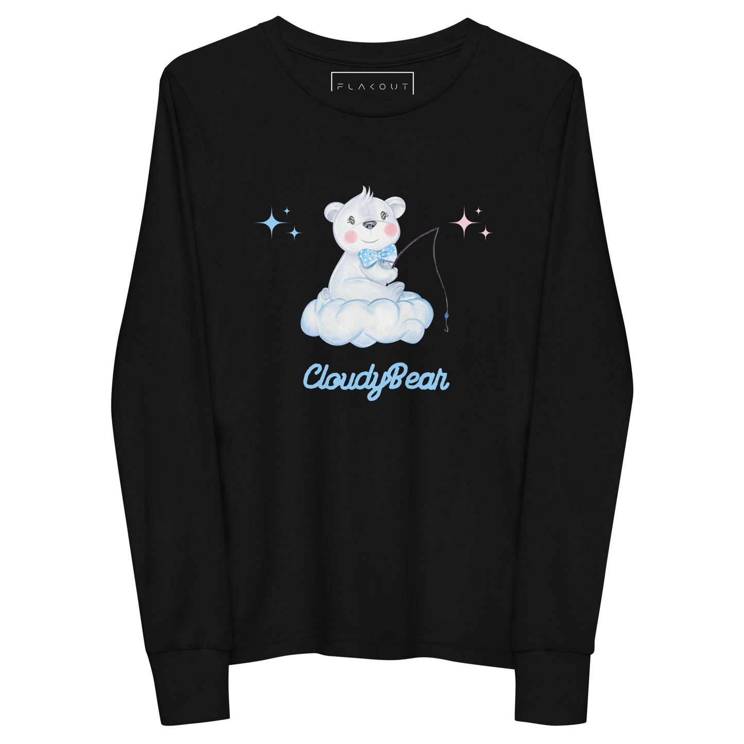 CloudyBear Girl's Long Sleeve Tee - FLAKOUT