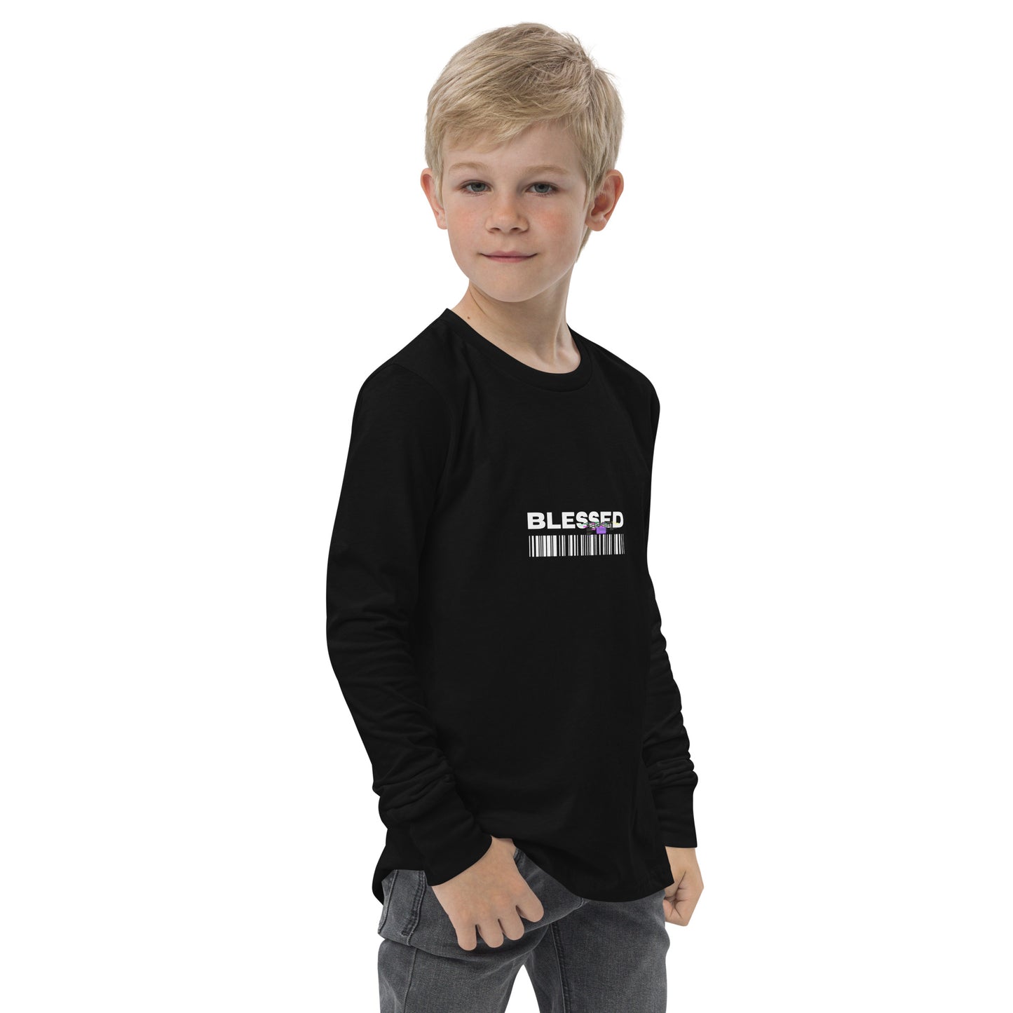 Divine Grace Blessed Kid's Long Sleeve Shirt - FLAKOUT