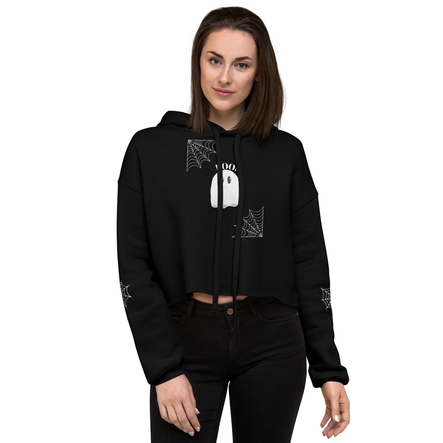 Women's Crop Hoodie Ghost - FLAKOUT