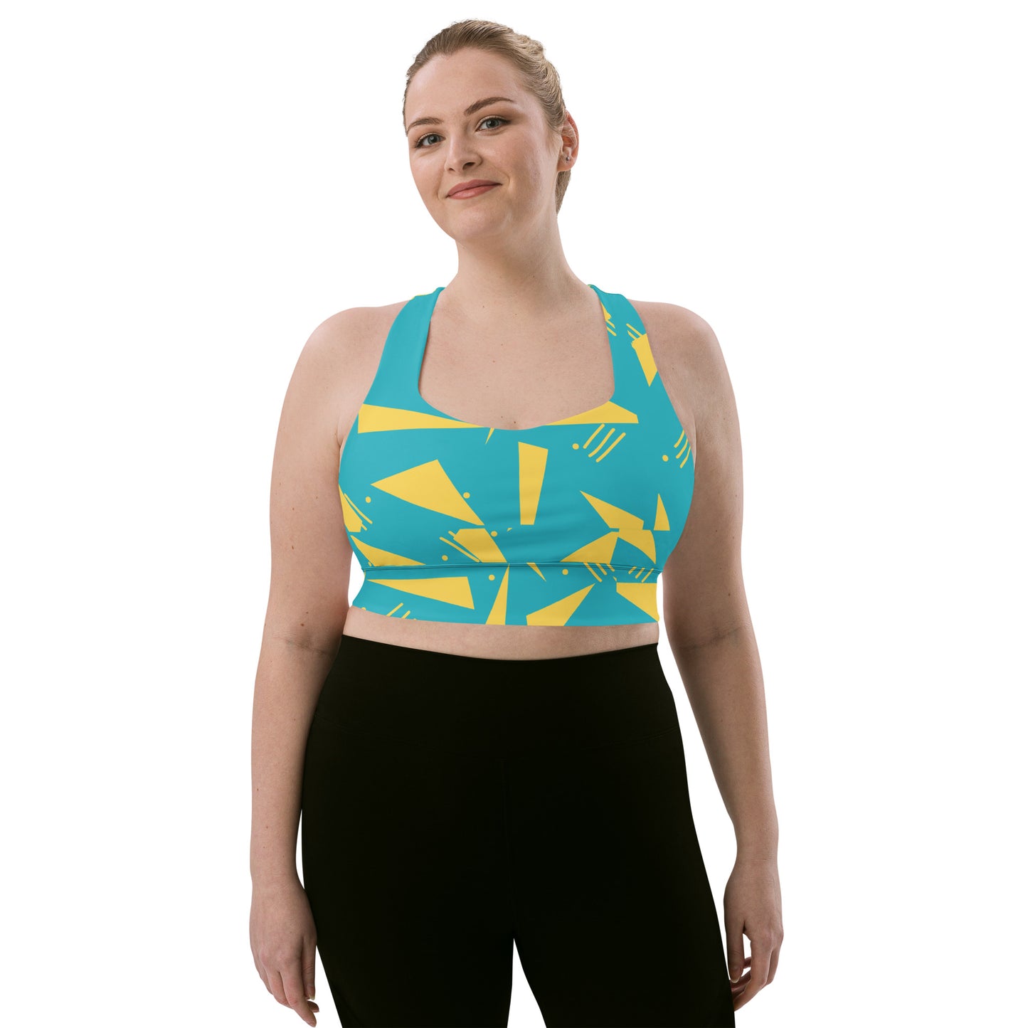 Women's Longline Sports Bra Triangles - FLAKOUT