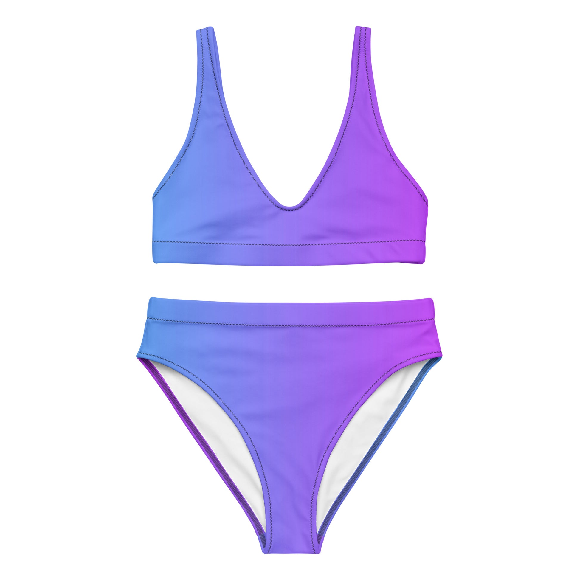 Amethyst Oasis Women's High-waisted Bikini - FLAKOUT