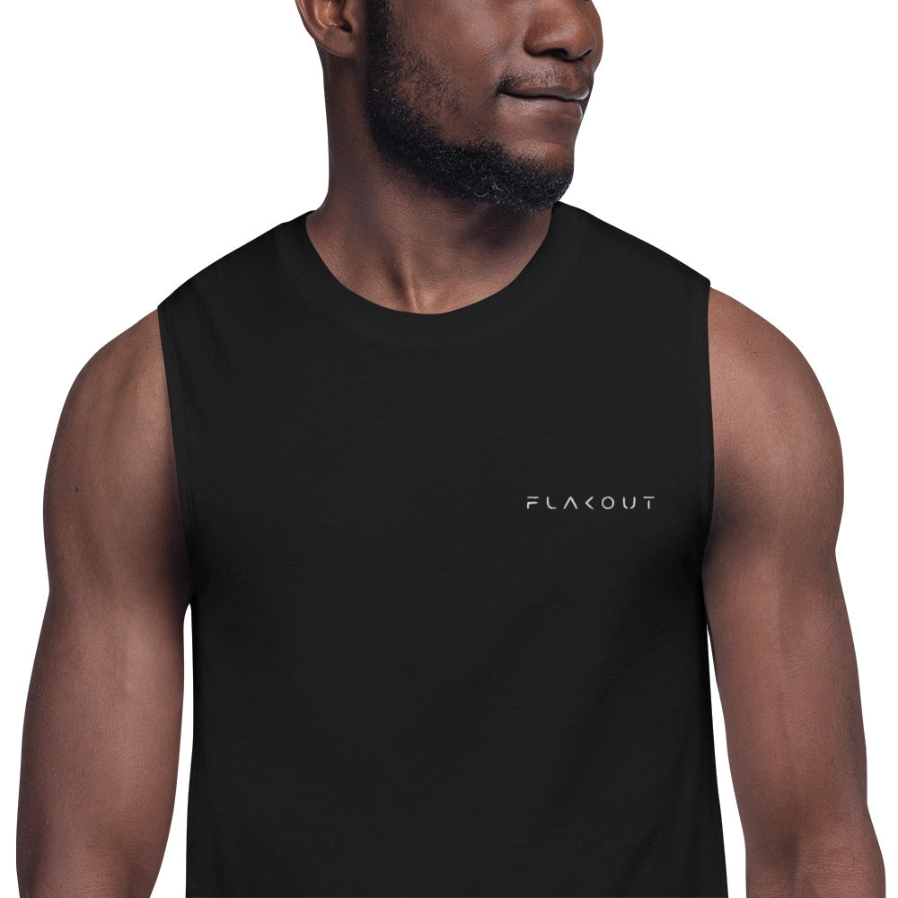 Muscle Shirt Embroidered Logo - FLAKOUT