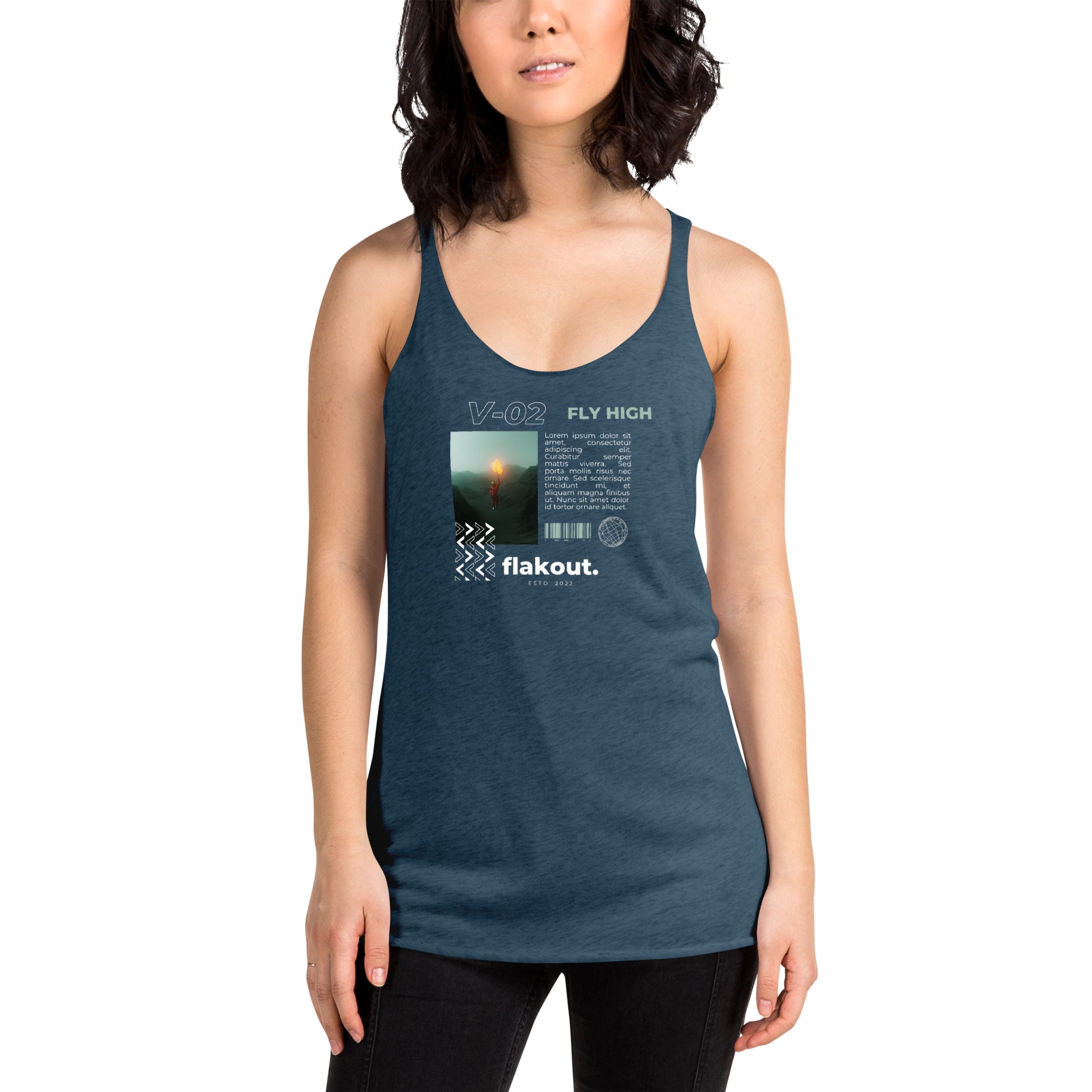 Fly High Voyager Women's Racerback Tank - FLAKOUT