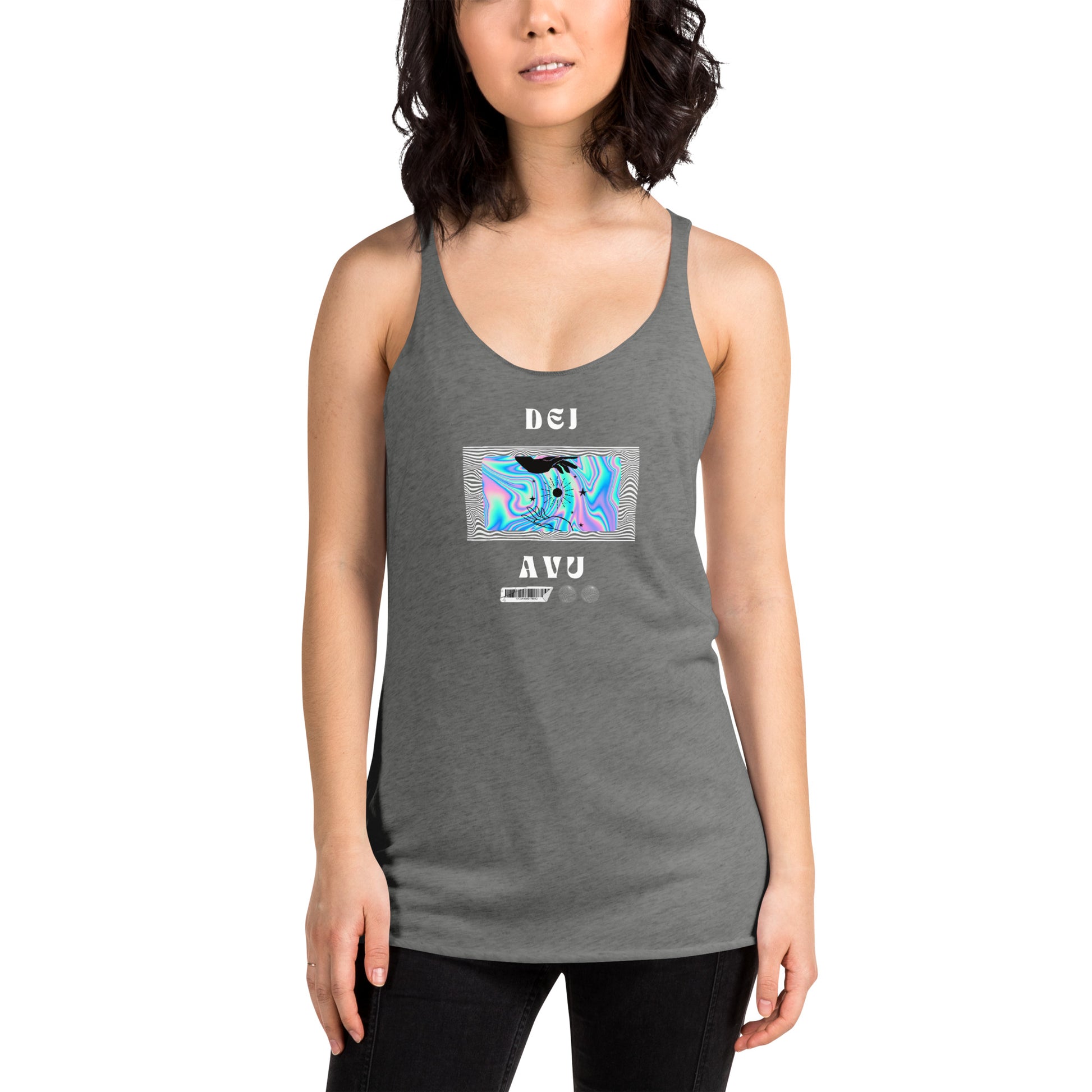 Echoes of Dejavu Women's Racerback Tank - FLAKOUT